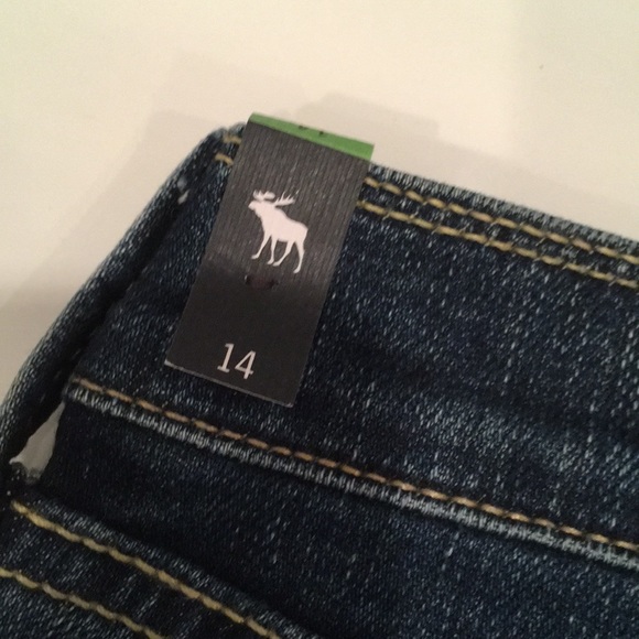 Abercrombie Jean Shorts NWT Size 00 (girls 14) - Picture 7 of 8